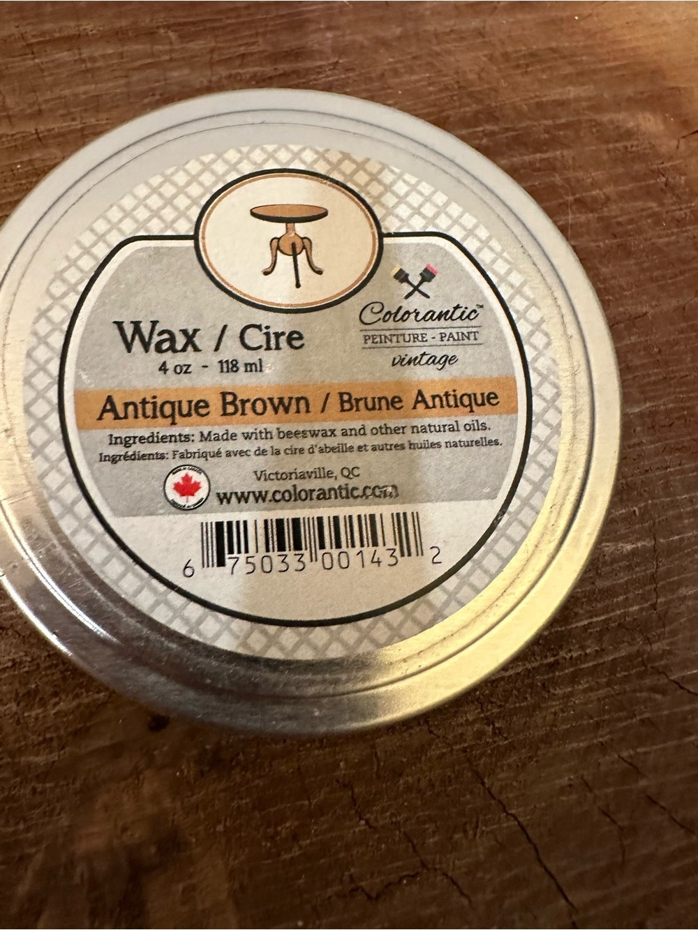 Antique Brown Furniture Wax - 4 oz